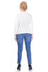 Pantalon denim cu broderie